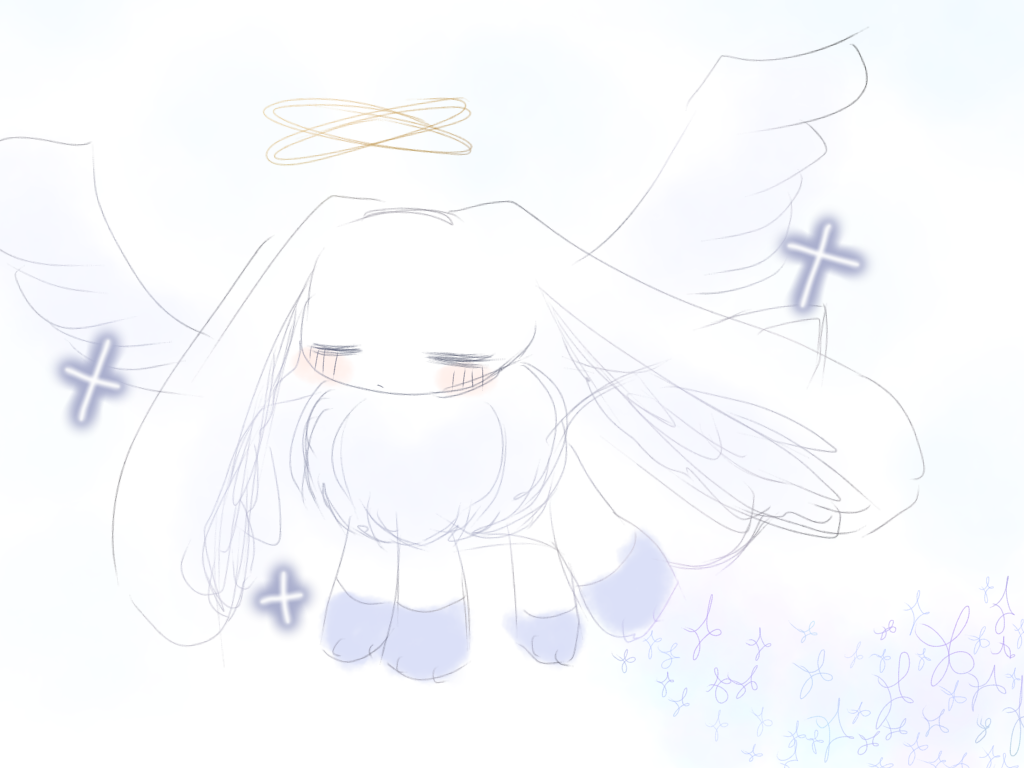 【ヒーリングアート】純白の翼 作品番号:sep264 白翼 - ibisPaint