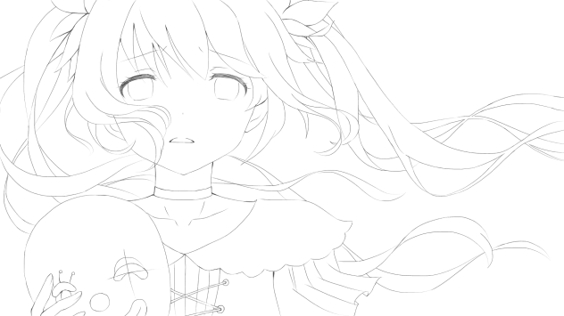 ぬりえ(からくりピエロ)