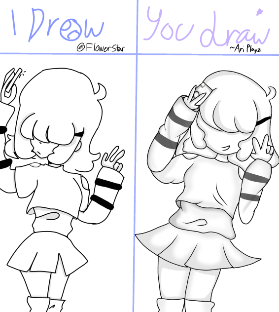 I draw Vs. You draw - ibisPaint
