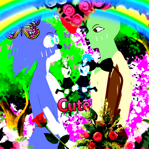 SONIC X SHREK 2 💚💚💙💙💙💕💕💕💕💕