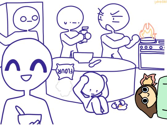 Making Christmas cookies - ibisPaint
