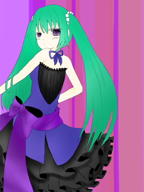 塗らせて頂きました。 初音ミク