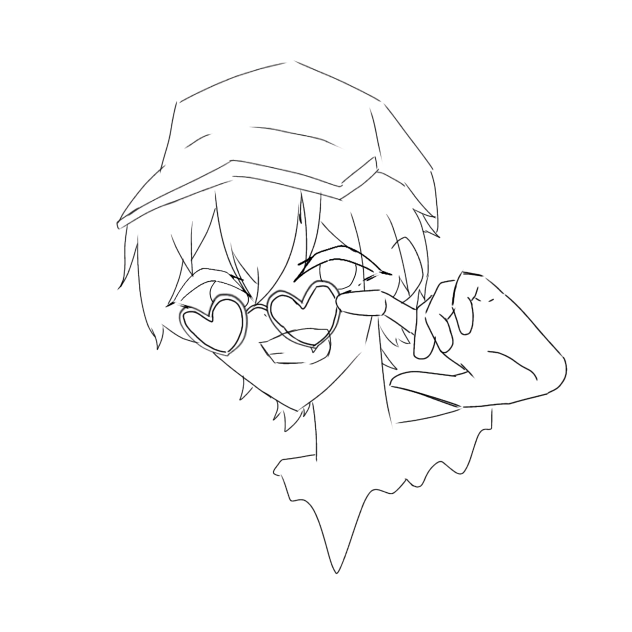 ないこくん 線画