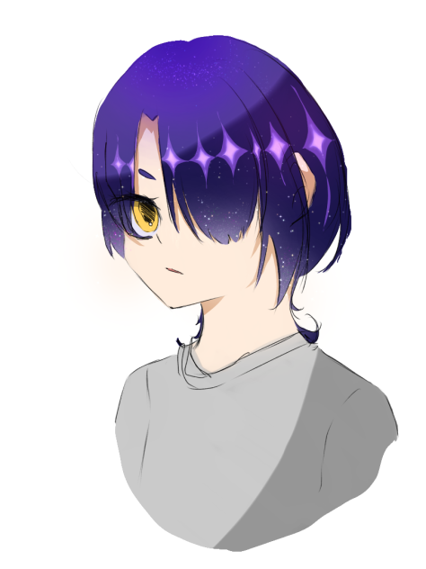 髪の毛描きたかった