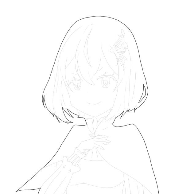 ドナちゃん（線画)