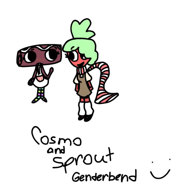 Cosmo and Sprout Genderbend