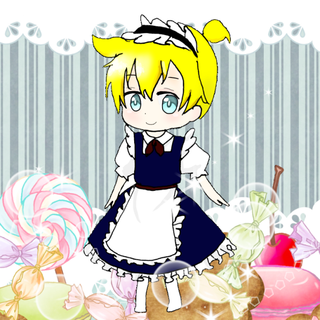 メイドさん ボカロ 鏡音レン