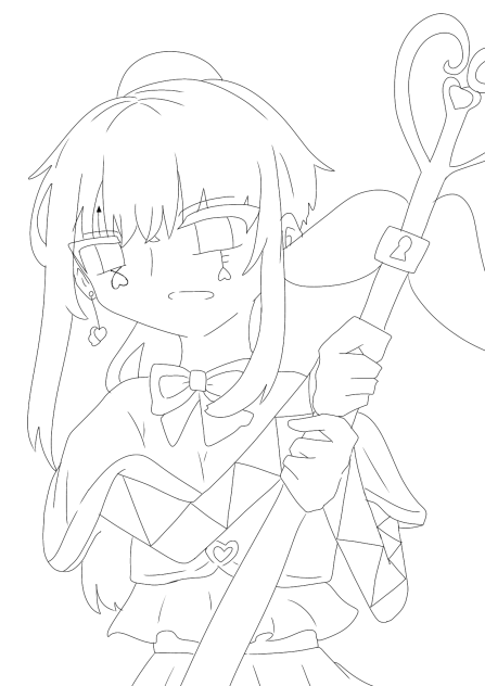 線画です＊○゜。