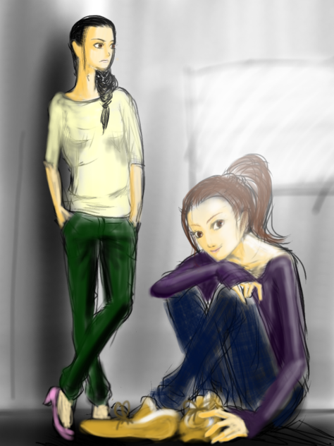 two woman