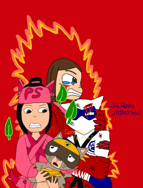 Kitsune Ninja And Pink Suzume Power