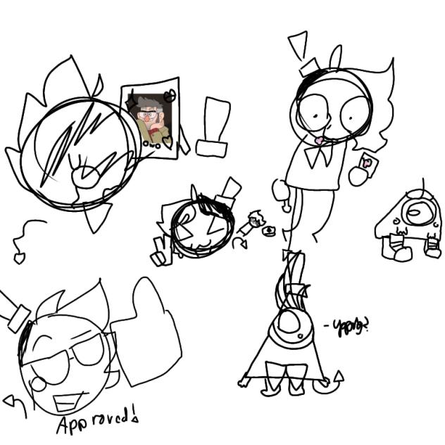 silly bill doodles bc sketching