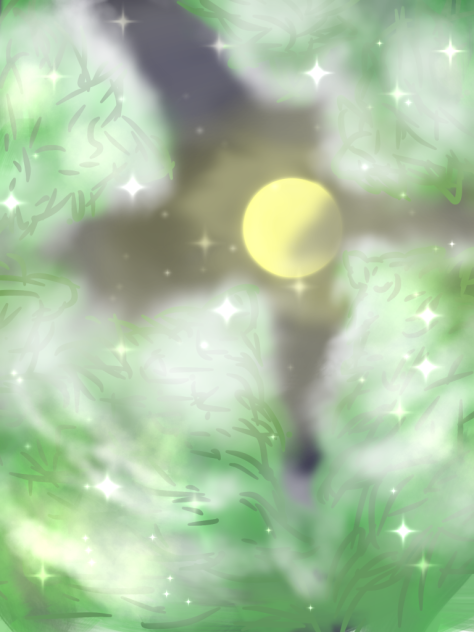 雪と月
