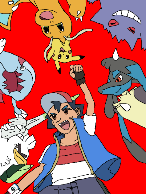ash and his pokemon from pokemon journey