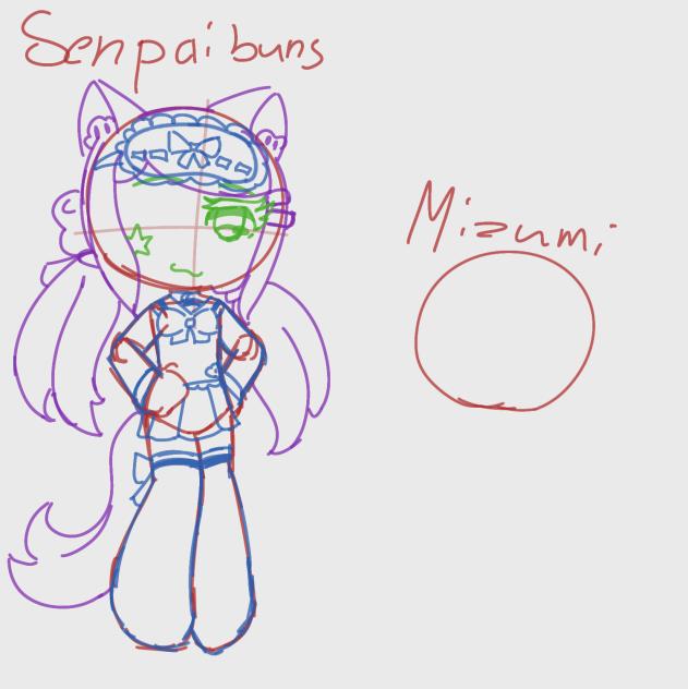 Senpaibuns and Mizumi wip