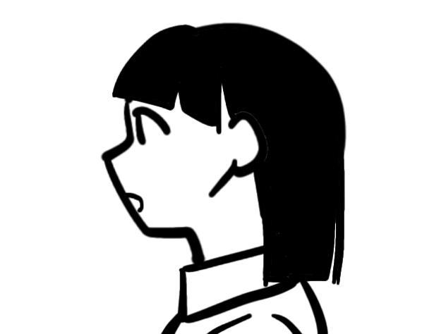 簡単な髪揺れアニメーション