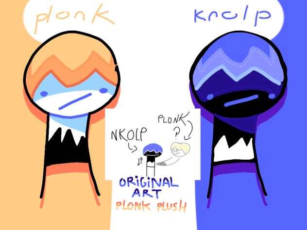 fanart for plonk plush part like 999
