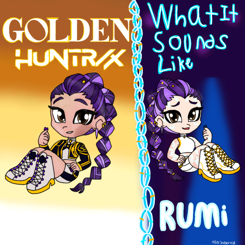 Golden Rumi Patterns Golden Outfit Rumi and Accepted Rumi - ibisPaint