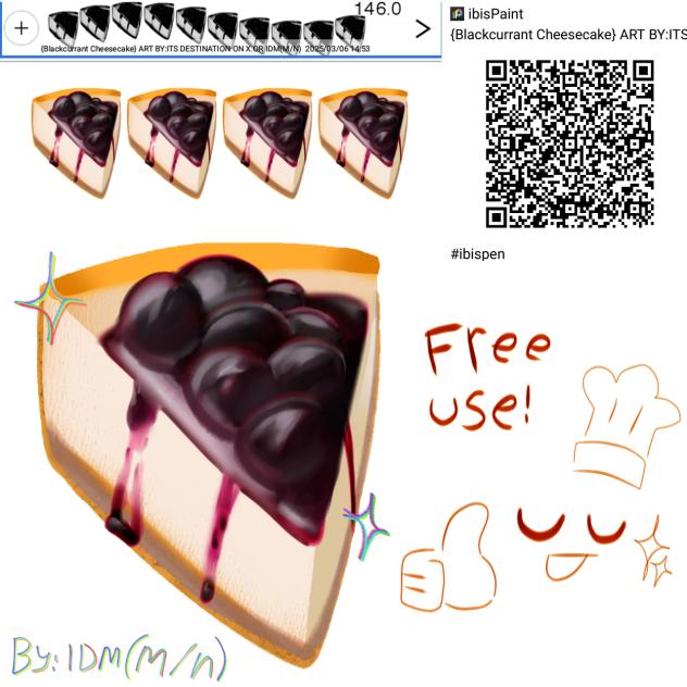Free to use blackcurrant cheesecake