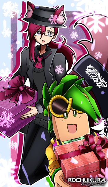 Pink Snowflakes (Spot Flain) - ibisPaint