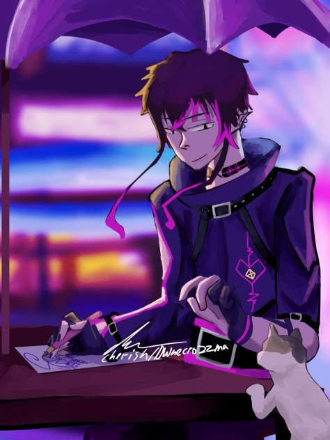 drawing at night i guess