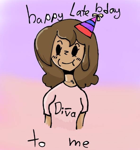 my late happy bday to me yay