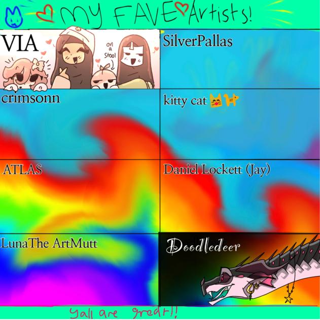 @Ragan fave artists