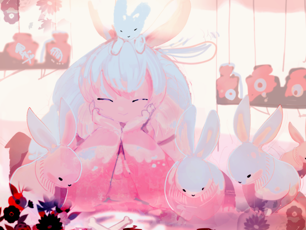 うさぎたちの晩餐