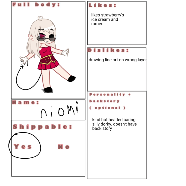 only one wrong answer(bl) charecter