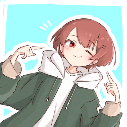 ニコッ