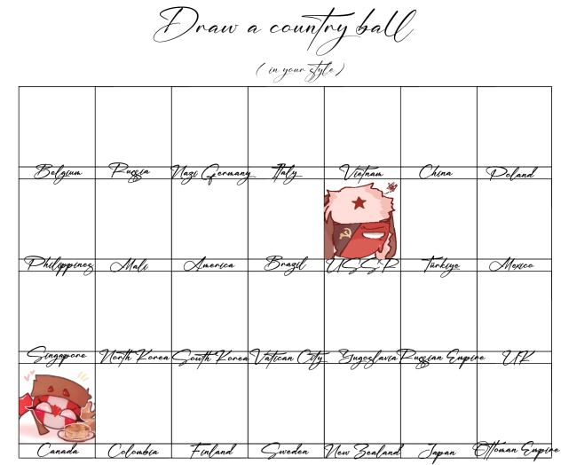 Draw a countryball! credit in desc
