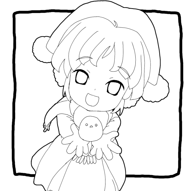 free illust 塗り絵用