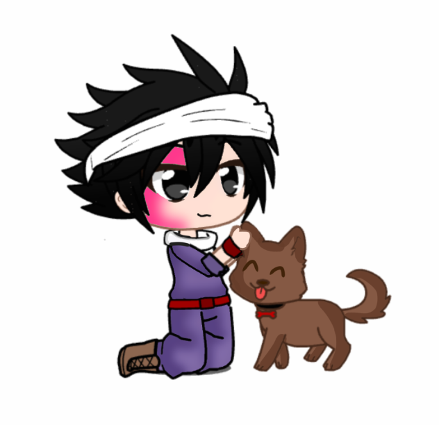 Gohan w a puppy dog