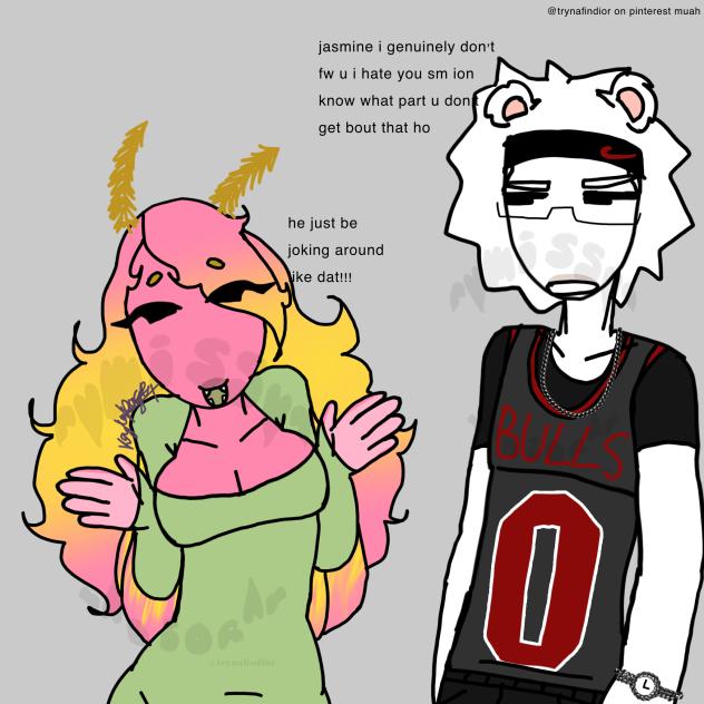 jasmine n the lil shitling beside her