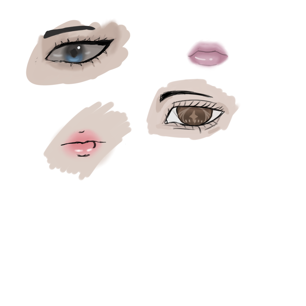 four different art styles - ibisPaint