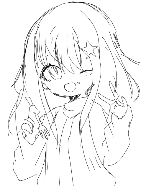 下書きだけでも…！((