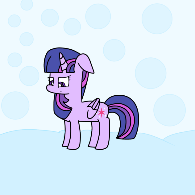 Twilight Sparkle looked down