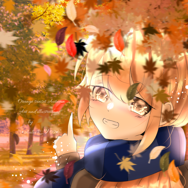 orange sunset Autumn🍂🍁🍊