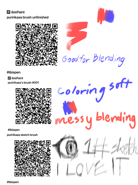 my brushes i use!! - ibisPaint
