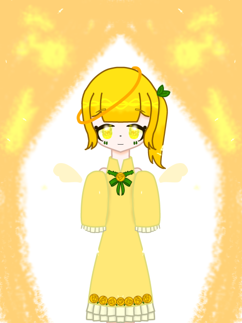 自分の好きな色で天使をつくろう