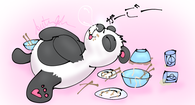 Sleepy Panda Speed-ish drawing