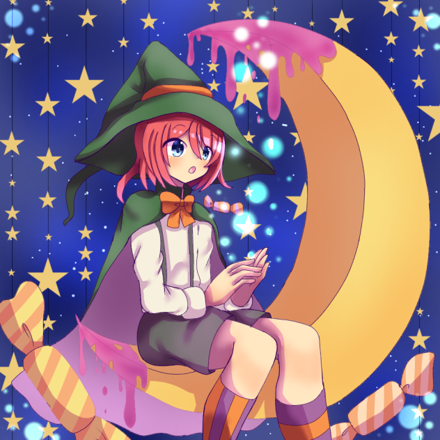 月にすわって