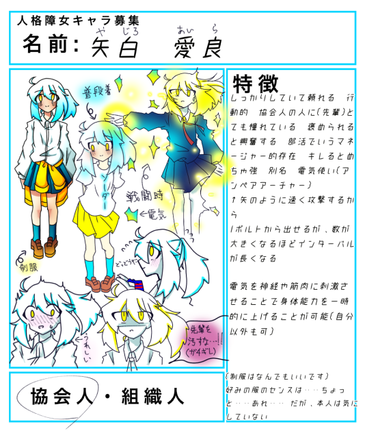 キャラ募集のです！