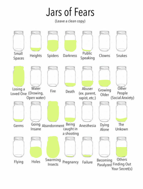 My jars of fears 🫙