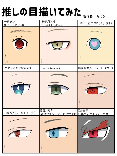 #推しの目描いてみた