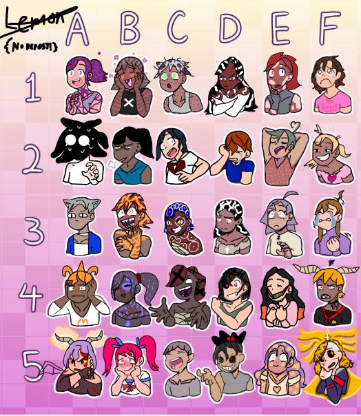 30 brand spanking new ocs