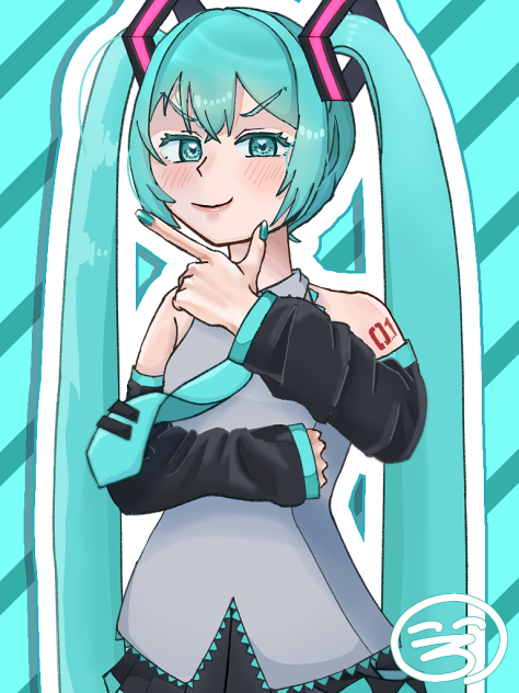 ドヤ顔ミクさん😎