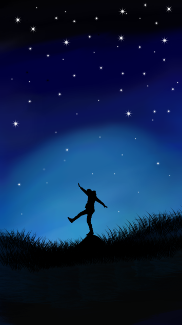 beautiful night view - ibisPaint
