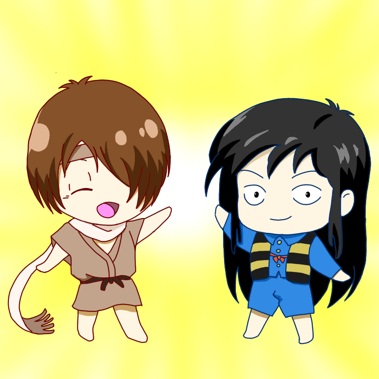 鬼太郎と地獄童子 衣装チェンジ Ibispaint 鬼太郎と地獄童子 衣装チェンジ Ibispaint