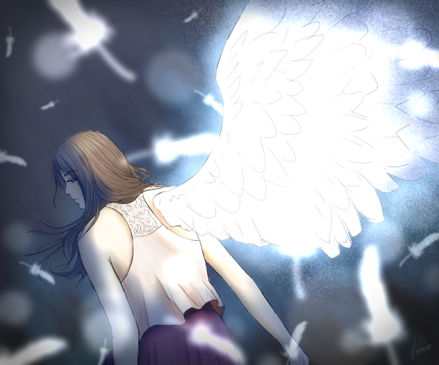 One winged angel