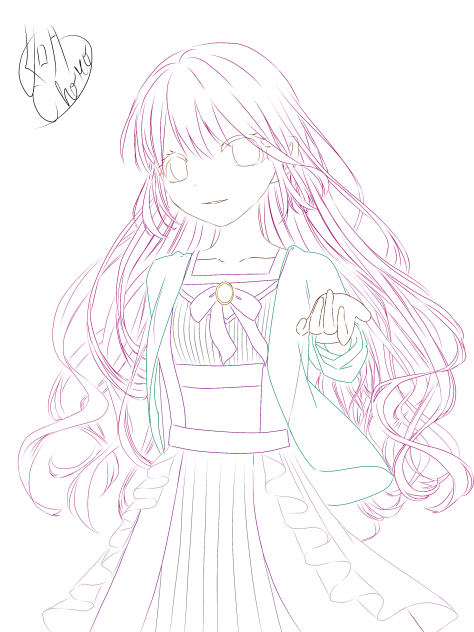 〜春の魔法〜《塗り絵》